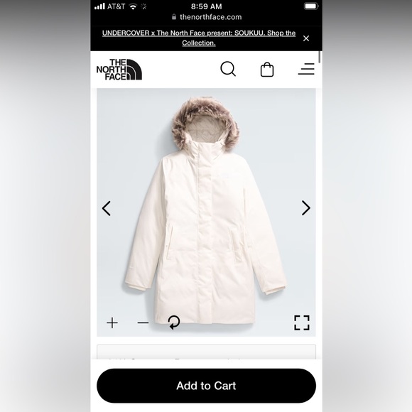 North Face Gardenia Parka- Medium NWT - Picture 1 of 11
